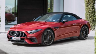 AMG SL43 مرسدس بنز رنگ جذاب قرمز