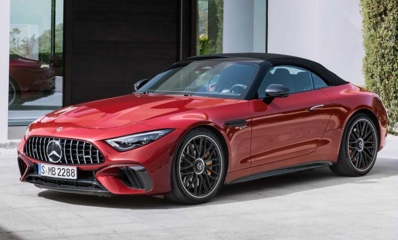 AMG SL43 مرسدس بنز رنگ جذاب قرمز