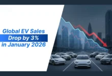 کاهش فروش جهانی خودروهای برقی در ژانویه ۲۰۲۶