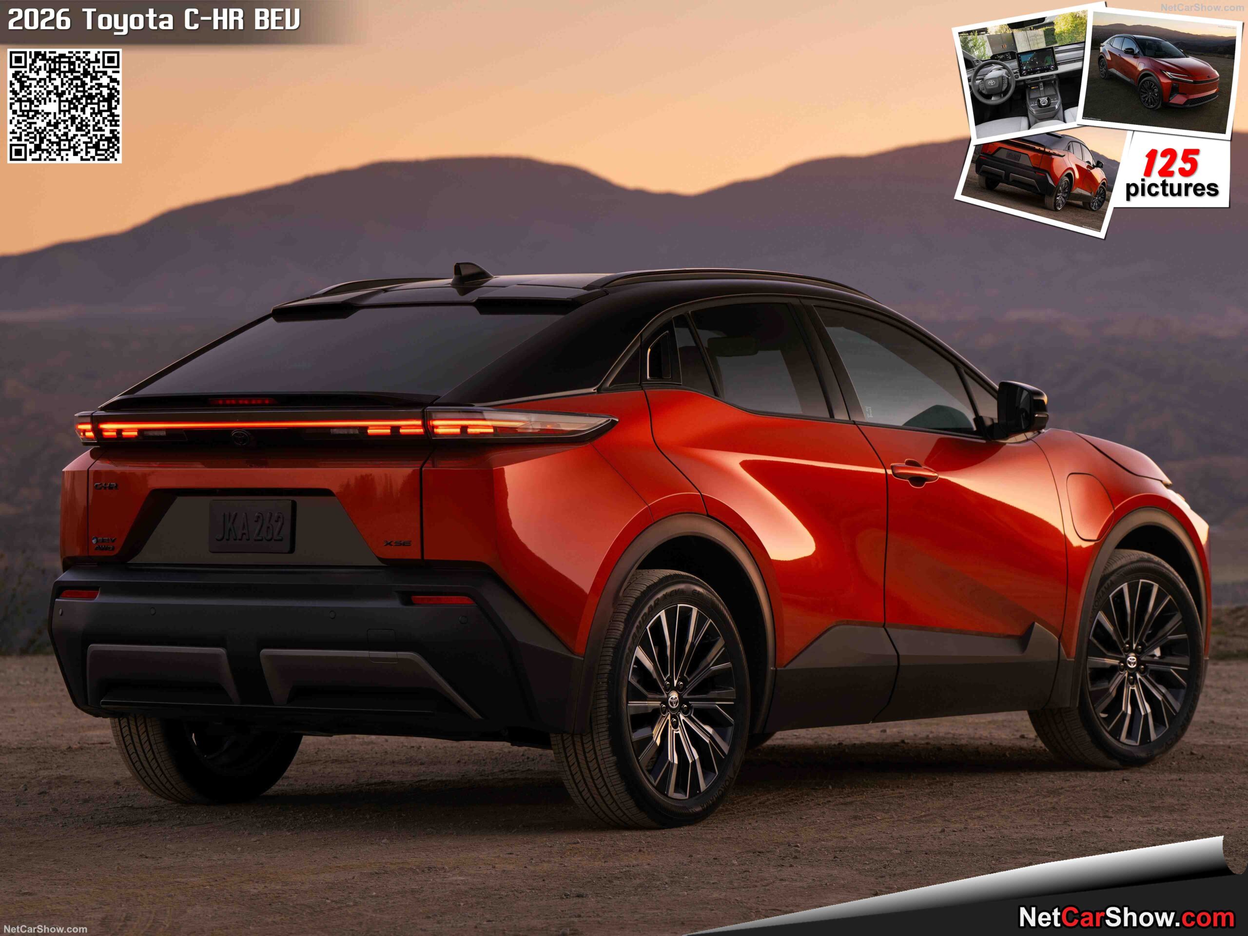 تویوتا C-HR برقی ۲۰۲۶ نمای جلو