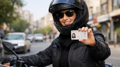 گواهینامه موتورسیکلت زنان